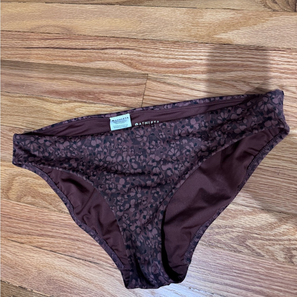 Athleta Brown Patterned Bikini - image 1